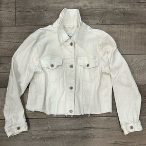 Hollister White Denim Jacket